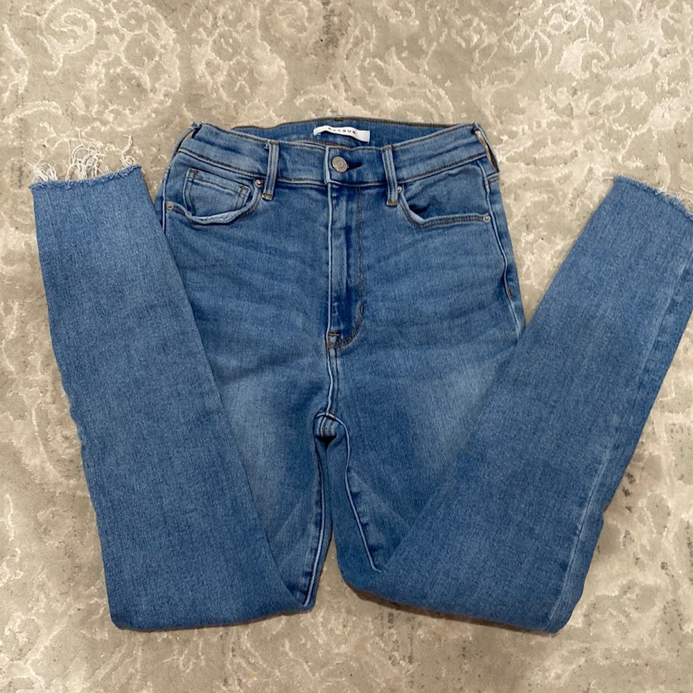 Super High Rise Blue Pacsun Jegging